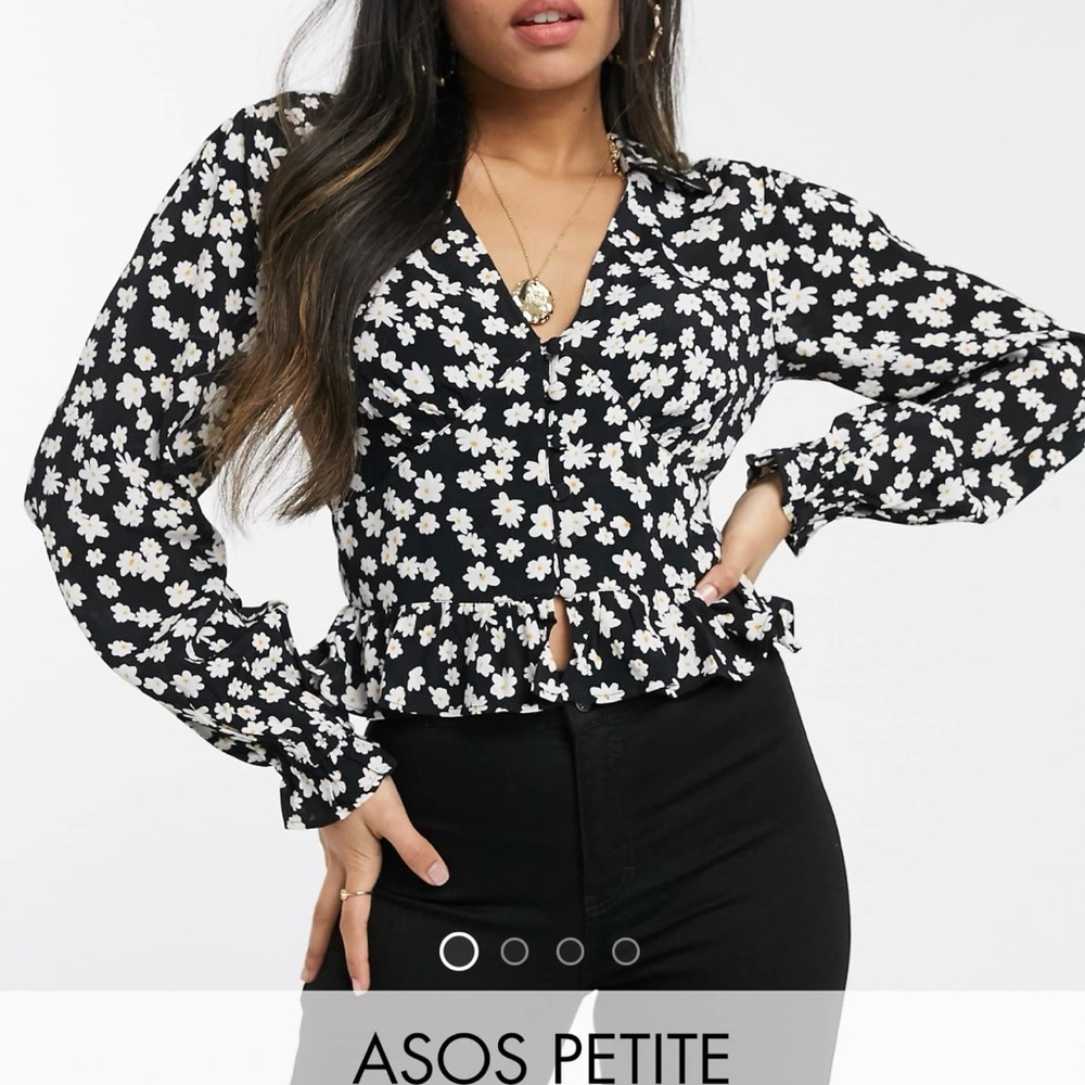 NWT Petite Floral Blouse